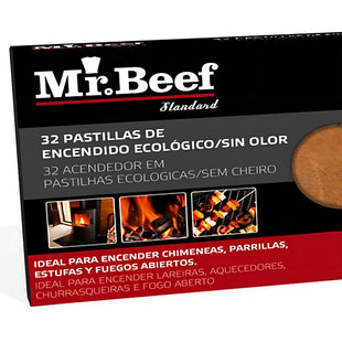 32 Pastillas Iniciador De Fuego Ecologico Parrilla Sin Olor