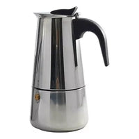 Cafetera Italiana 6 Tazas Inoxidable Espresso Maker Manual Plateado