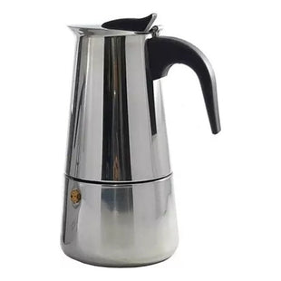 Cafetera Italiana 6 Tazas Inoxidable Espresso Maker Manual Plateado