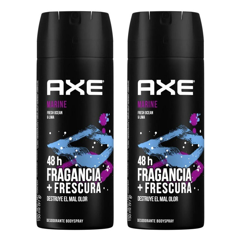 Desodorante Axe Spray Marine Fresh Ocean & Lima 150ml Fresh Ocean Lima