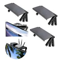 X3 Repisa Plegable Tv Monitor Control Remoto Soporte Router Negro