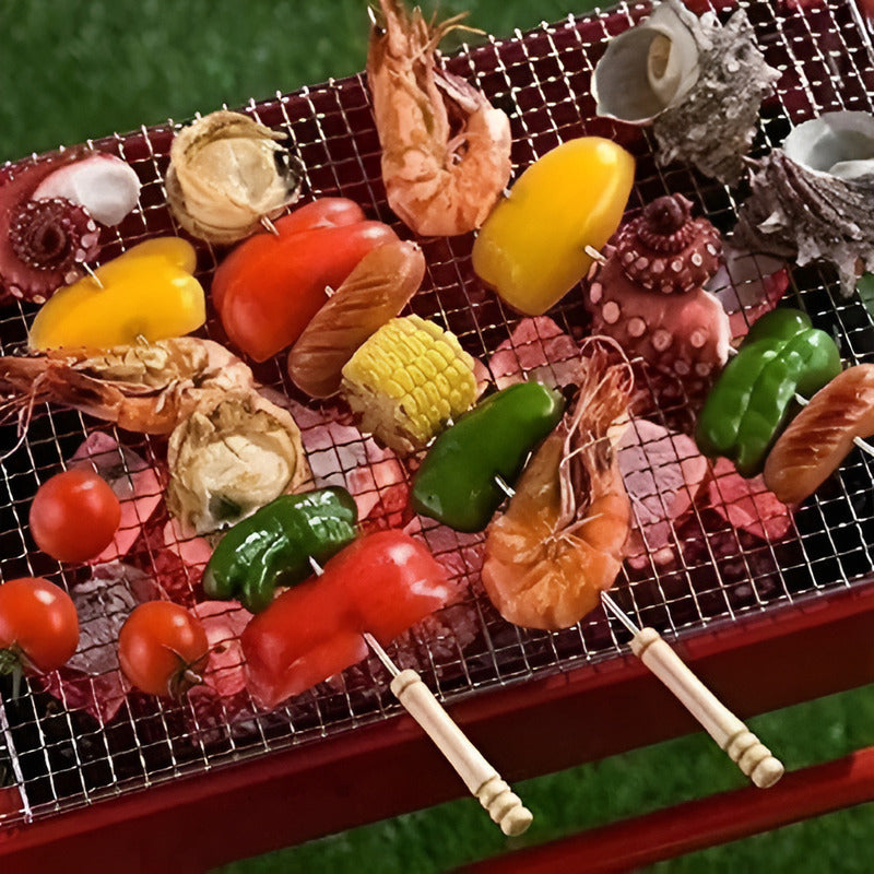 X50 Pinchos Anticuchos Brochetas Asados Fierros Barbacoa