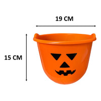 X3 Cubo Calabaza Grande Dulces Halloween Balde Calabaza