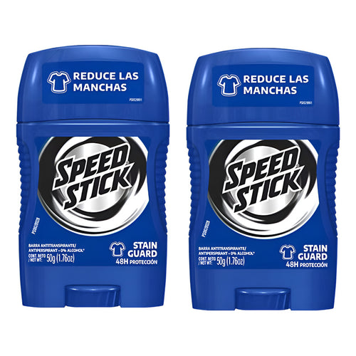 Pack X2 Desodorante Barra Speed Stick Stain Guard 50g 48hor Stain Guard
