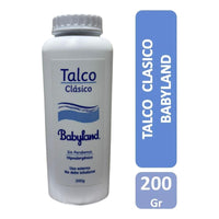 Talco Clásico Babyland Hipoalergénico Para Niños 200g