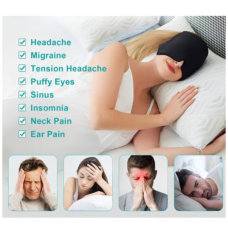 Gorro De Gel Alivio De Migraña Terapia De Frío. Dolor Cabeza