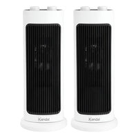 X2 Calefactor Eléctrico Kendal Ventilador Aire Tibio Calient Blanco