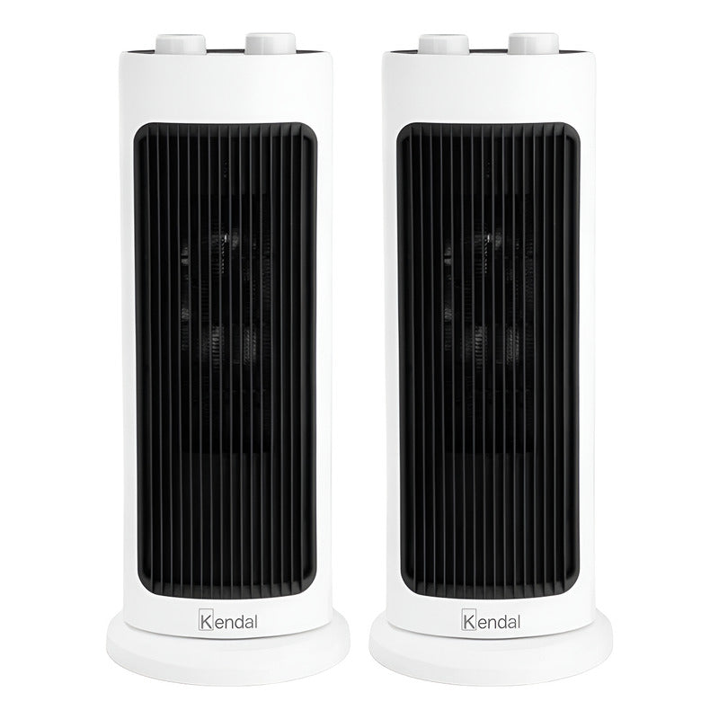X2 Calefactor Eléctrico Kendal Ventilador Aire Tibio Calient Blanco