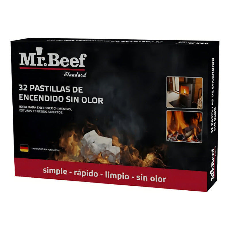 32 Pastillas Iniciador De Fuego Ecologico Parrilla Sin Olor
