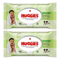 Pack X2 Toallitas Húmedas Huggies 96unid Limpieza Efectiva
