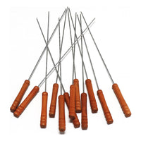 Pack 24 Brochetas Pinchos Anticuchos Asados Fierros Mr. Beef Marrón Liso