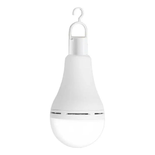 Ampolleta Led E27 Recargable Luz Emergencia Foco Led 9w Blanco Frío