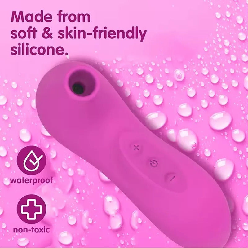 Masajeador Mini Vibrador Succionador Recargable Femenino
