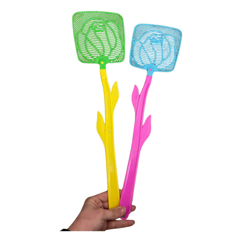 Raqueta Mata Moscas Zancudos Insectos Plástico Reyplast