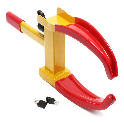 Kit Antirrobo Seguridad Traba Volante T + Traba Rueda Auto