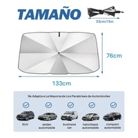 X3 Quitasol Parasol Parabrisa Auto Tipo Sombrilla Cubre Sol