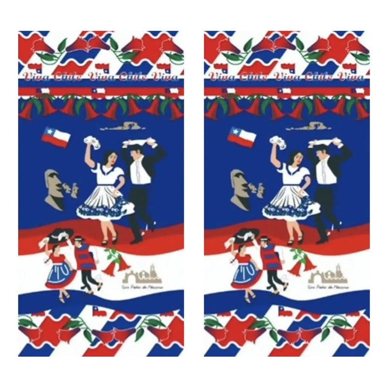 X2 Funda De Puerta Decoración Fechas Patrias 100x210cm M4