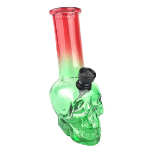 Bong De Vidrio Pipa De Calavera Quemador Desmontable Calaveras Multicolor