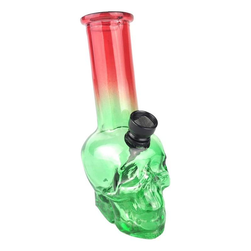 Bong De Vidrio Pipa De Calavera Quemador Desmontable Calaveras Multicolor