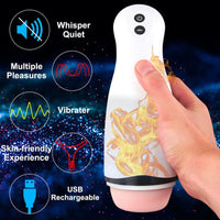 Masturbador Vibrador Eléctrico Masculino Recargable Sonido