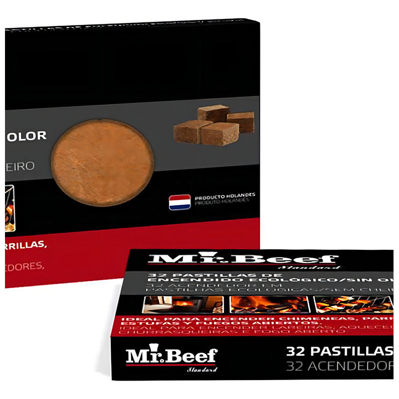 32 Pastillas Iniciador De Fuego Ecologico Parrilla Sin Olor