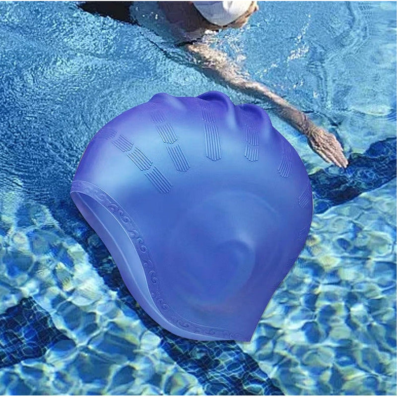 Gorro De Natación Silicona Resistente Protección Oídos