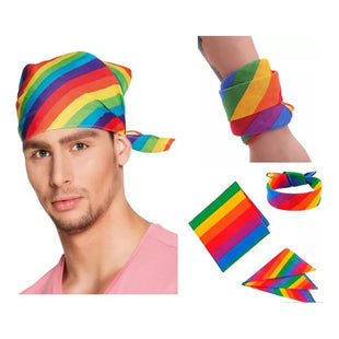 Pañoletas Lgtb Bandanas Arcoiris Orgullo Lgtb Pride 53x53cm Arcoíris Pride Unica