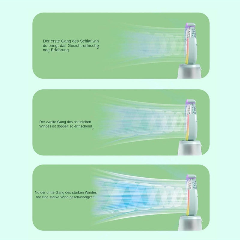 Ventilador Humidificador Portátil Ventilador Led  Usb Recarg