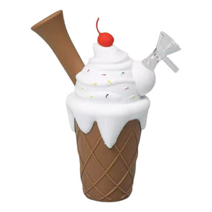 Bong Pipa Silicona Diseño Helado Desarmable + Quemador Pyrex