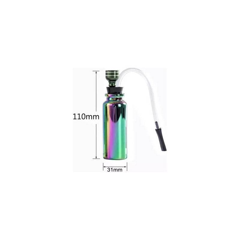 Mini Bong Pipa De Agua En Vidrio Tornasol + Quemador Filtro