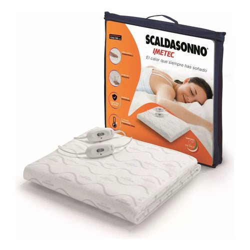 Calienta Cama Scaldasonno 150x160 2 Plazas Matrimonial Blanco Matrimonial