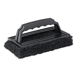 X2 Esponja Abrasiva Limpieza De Parrilla Asado Bbq Mr Beef Negro