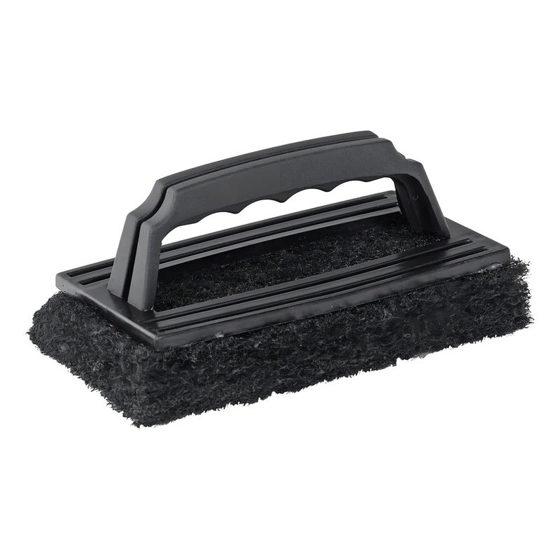 X2 Esponja Abrasiva Limpieza De Parrilla Asado Bbq Mr Beef Negro