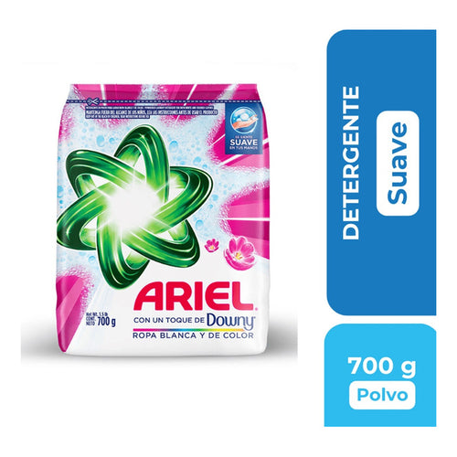 Pack X3 Detergente En Polvo Ariel Con Toque De Downy 700g