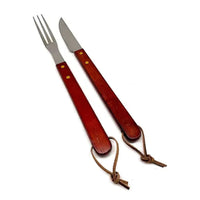 Set Parrillero Para Asado Cuchillo Tenedor Acero Inoxidable