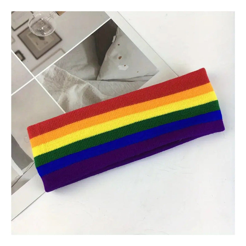 Vincha Cintillo Arcoiris Rayas Lgbt Pride Gb