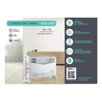 Calefactor Kendal Estufa Convector Turbo Electrico 2000w Blanco