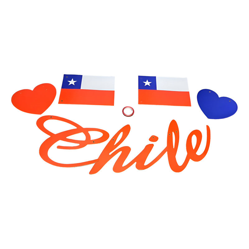 X2 Guirnalda Chilena Banderin Decoracion Fiestas Patrias 5m