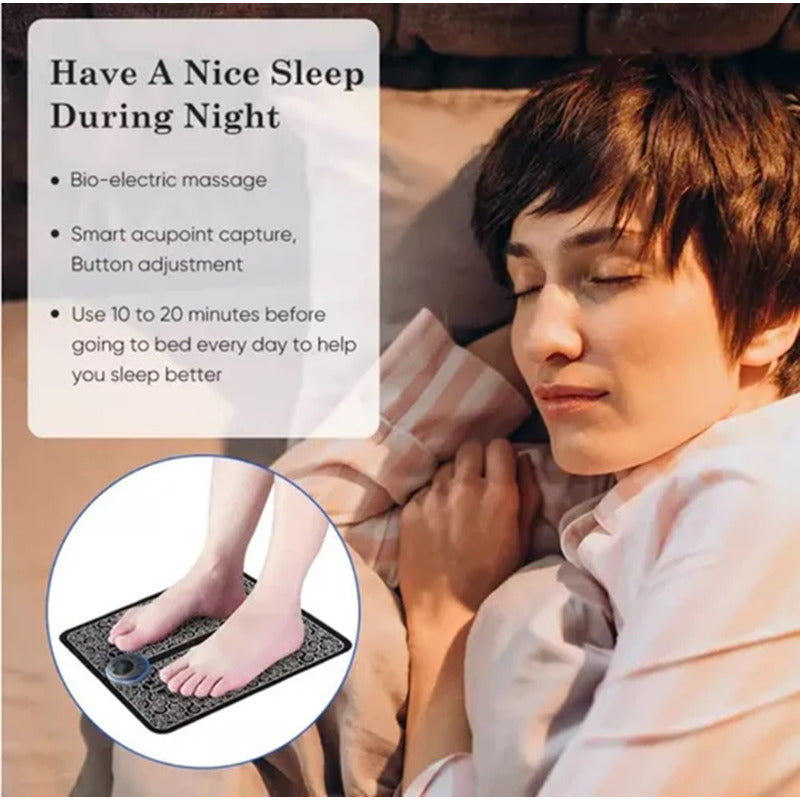 X2 Electro Estimulador Muscular Portátil Masajeador De Pies Cuadrado