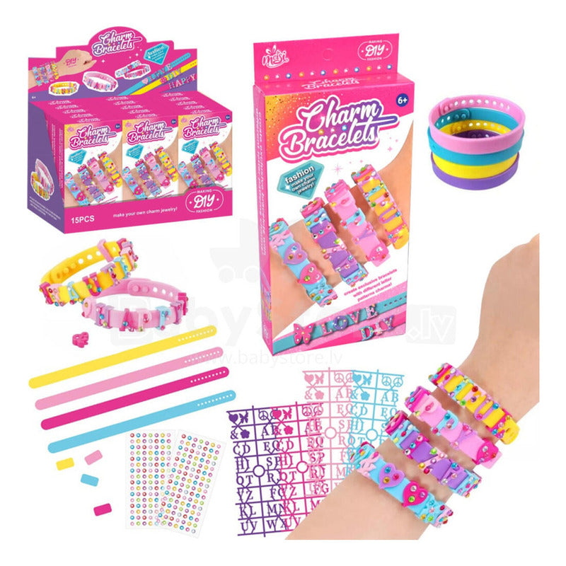 Set Juego Pulseras Manualidades Set Amar Decorar Accesorios