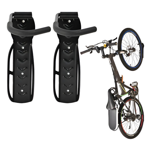 Pack X2 Porta Bicicleta Para Pared Gancho Colgador Bicicleta Negro