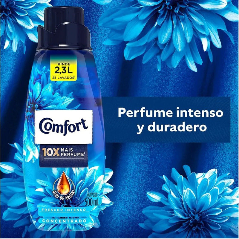 X3 Suavizante Comfort Concentrado 500ml Frescor Intenso
