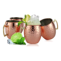 Set 3 Vasos Jarras Mug Cobre Premium Coctel Tragos Barra Bar