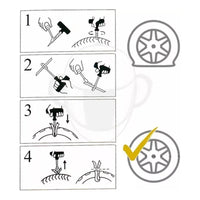 Pack X2 Kit Reparacion Pinchazos Llanta Neumático Auto Moto