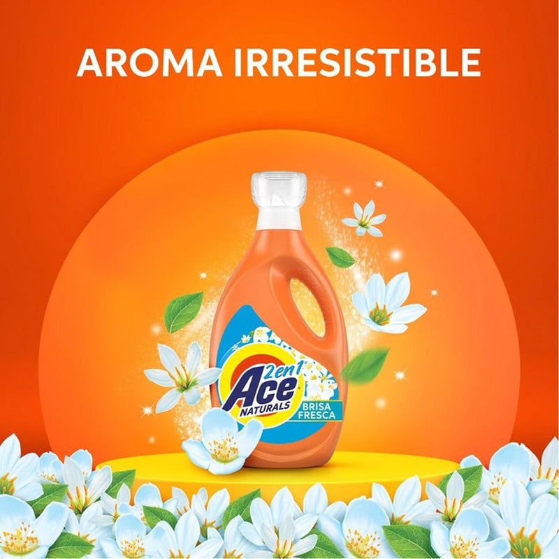 Detergente Liquido Ace 2 En 1 Concentrado Natural 1.8 Litros