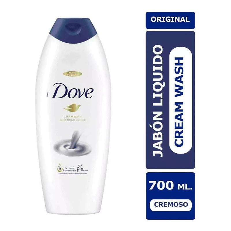 Jabón Liquido Cremoso Dove 700ml Humectante Limpieza