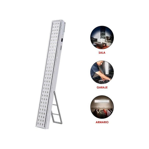 Pack 2 Luz Barra Led De Emergencia 60w Muebles Baño Cocina  Blanco