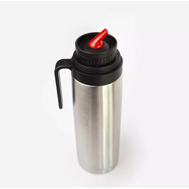 Termo Matero Media Manija 1 Litro Pico Cebador Acero Inox