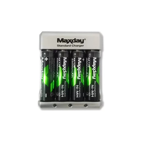 Cargador De Baterias Aa Aaa 9v +4 Bateria Recargable Aa Pila