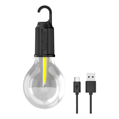 Ampolleta Foco Led Recargable Camping Usb Decoracion Portati Blanco